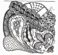 Monthly 3.5 square zentangle 