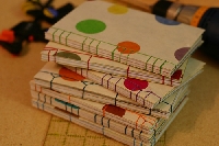 Hand made PAPERBACK notebooks.