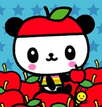 Kawaii ATC: Pandapple #9