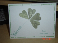 Handmade St. Patrick's day Card