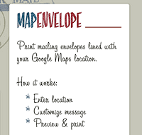 GoogleMap Envelope Liner (Short Note Swap)