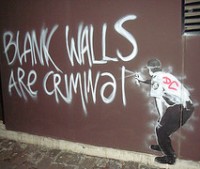 Graffiti/Street art postcard