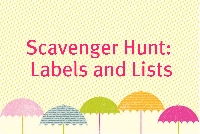 Scavenger Hunt: Lists and Labels