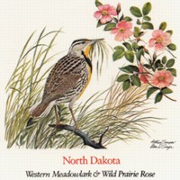 State Bird and State Flower ATC: North Dakota