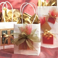 Hand decorated gift bags