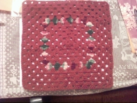 Crocheted 12 inch squares swap #4