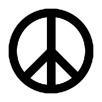 Peace Symbol ATC