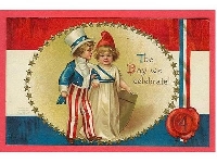 Red White & Blue Patriotic Button Fairy