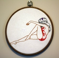 Pin-Up HAND embroidery