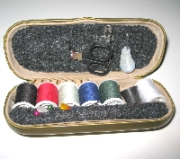Travel Sewing Kit from Recycled Eyeglass Case