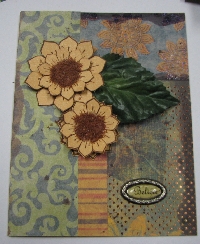 Handemade cards Sunflower themed.