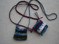 International Handknit/handcrafted Amulet Pouch