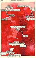 Altered Text ATC Series:  Red