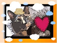 Handmade Cat Card - senders choice