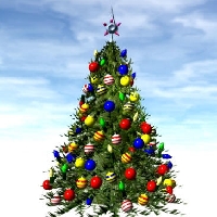 5 Mini dotee tree decorations