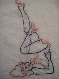 Pin Up HAND embroidery round 2!