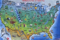 State Map Postcard - in Envelope Swap