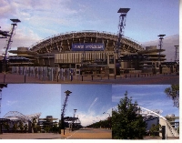 Stadium postcard swap