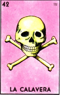 ATC loteria''LA CALAVERA ''(the skull)