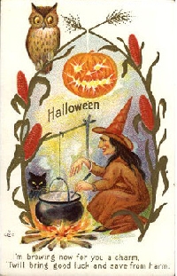 Halloween Owl ATC or Postcard