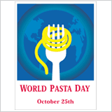 3P's- World Pasta Day Postcard
