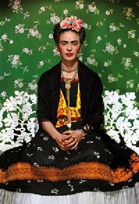 Frida Kahlo Tree Ornament- Handmade