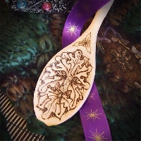 Decorative Wooden Spoon #1 - YULE