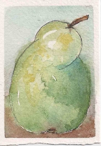 Monthly Watercolor ATC  