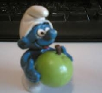Smurfs are as tall as 3 apples...