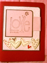 Handmade Stamped Valentine's Day Card Swap
