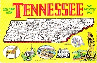 State map postcard