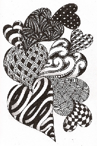 Zentangle Swap  All Tangled Up