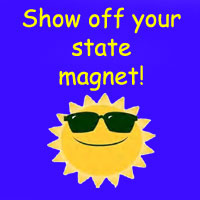 Homemade State Magnet