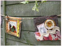 Fabric Bunting-Banner-Square...Mixed Media