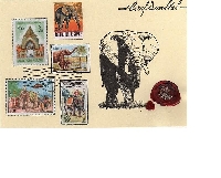 stamp-art postcards