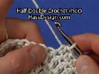 Learn to crochet swap #2:  Half double crochet