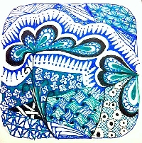 Quick Zentangle Swap with COLOR!