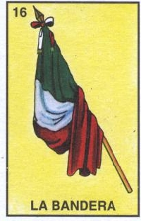 Loteria ''LA BANDERA'' (the flag)