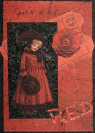 Colour Themed ATC #1- Red