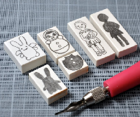 Hand-carved Rubber Stamps!