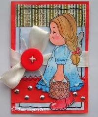 ATC Button Card #4 in Series-Red