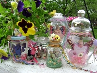 Captured Fairy in a Jar