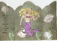 Mermaid Triptych ATC