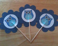 Theme Cupcake Toppers - Outdoor Summer