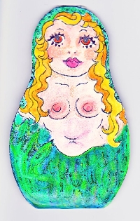 Babushka or Matryoshka Paper Doll
