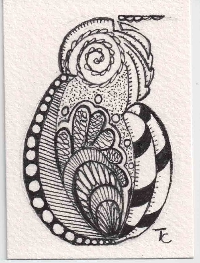 Private Zentangle Swap with Lorraine