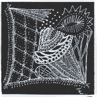 Zentangle with contrast
