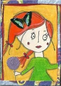 Bright & Colorful with a Butterfly ATC Swap