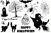 Halloween stamped image swap