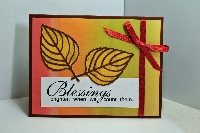 Fall/Thanksgiving Card with Ribbon
